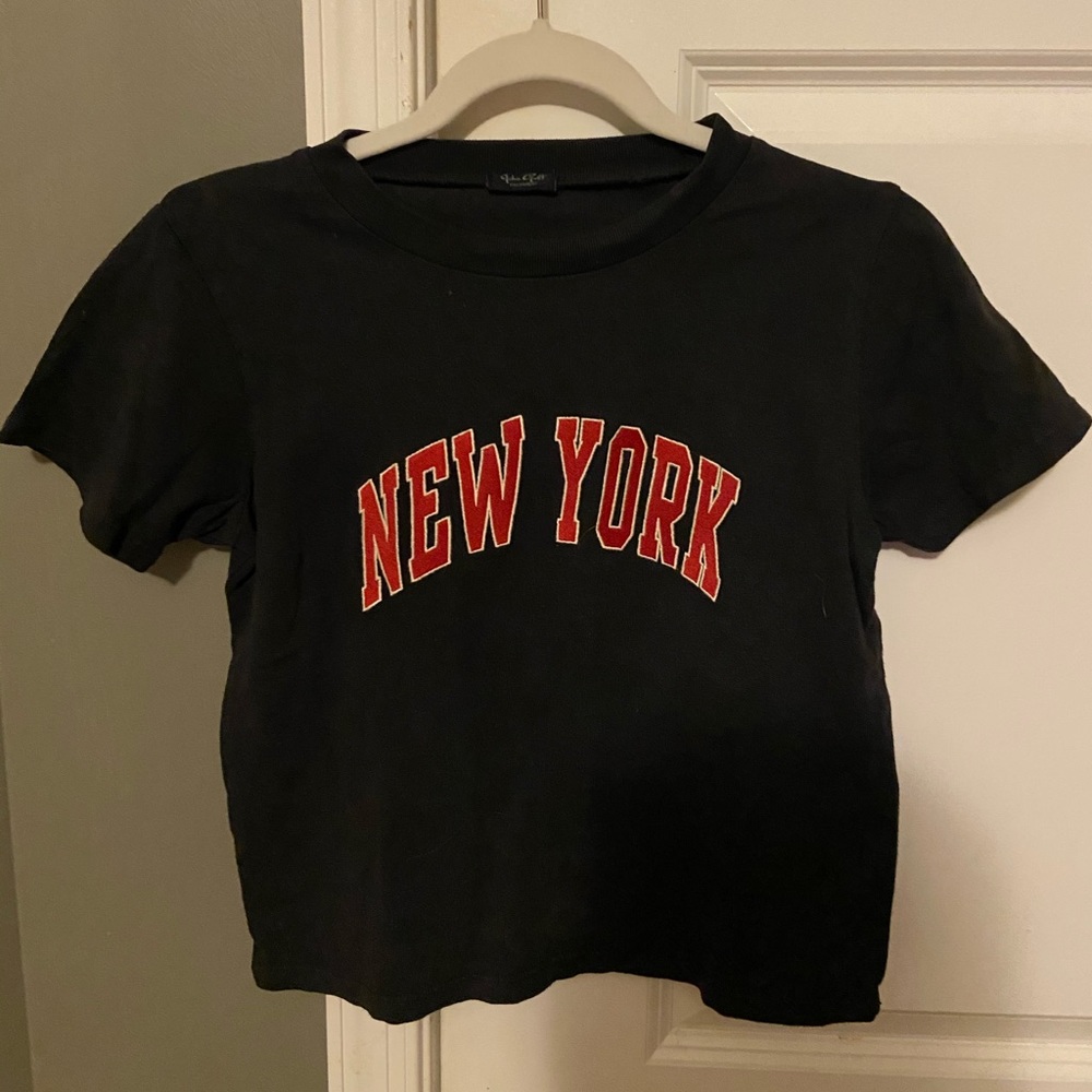 john galt new york cropped tee NO TRADES